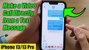iPhone 13/13 Pro: How to Make a Video Call Directly from a Text Message