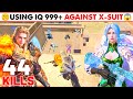 Using iq 999 against xsuit in bgmi gameplay  bgmi new update gameplay  lion x yt