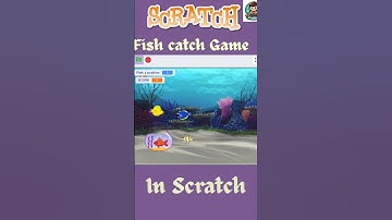 How to make fish game in scratch in2 mins #shortsfeed #programming #games #scratch #minimindscoders