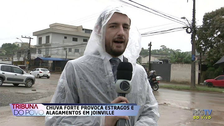 Chuva forte provoca estragos e alagamentos em Joinville