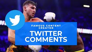 Twitter Comments Opinion on KSI VS TOMMY FURY FIGHT