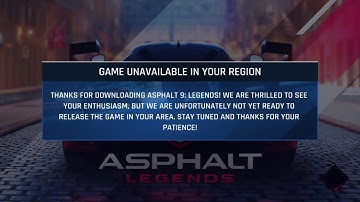 Fix Error : Asphalt 9 Game unavailable in your region | IOS VPN