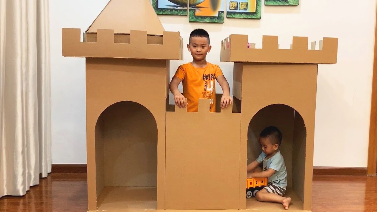 How to Make a Cardboard House (or castle!) Two Ways - the Making Life