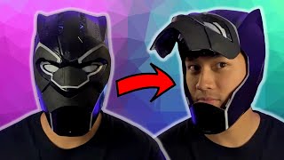 I built a Black Panther helmet that OPENS! DIY Tutorial