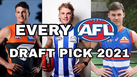 EVERY AFL DRAFT PICK 2021 | ROUND 1