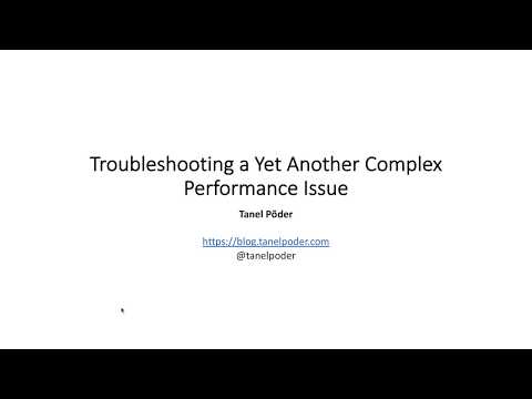 Troubleshooting a Complex Oracle Performance Issue