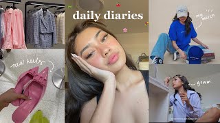 DAILY DIARIES | bts merch photoshoot, first event, new phone! 💐🌃