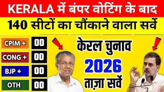 Kerala में बंपर वोटिंग के बाद सभी 140 सीटों के Exit Poll ने चौंकाया | BJP - CONGRESS पर LDF भारी