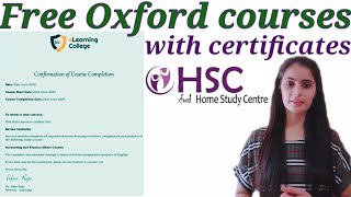 Oxford University Free Courses with Certificates / Free online courses with certificates