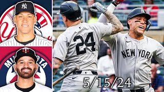 New York Yankees @ Minnesota Twins | Game Highlights | 5/15/24