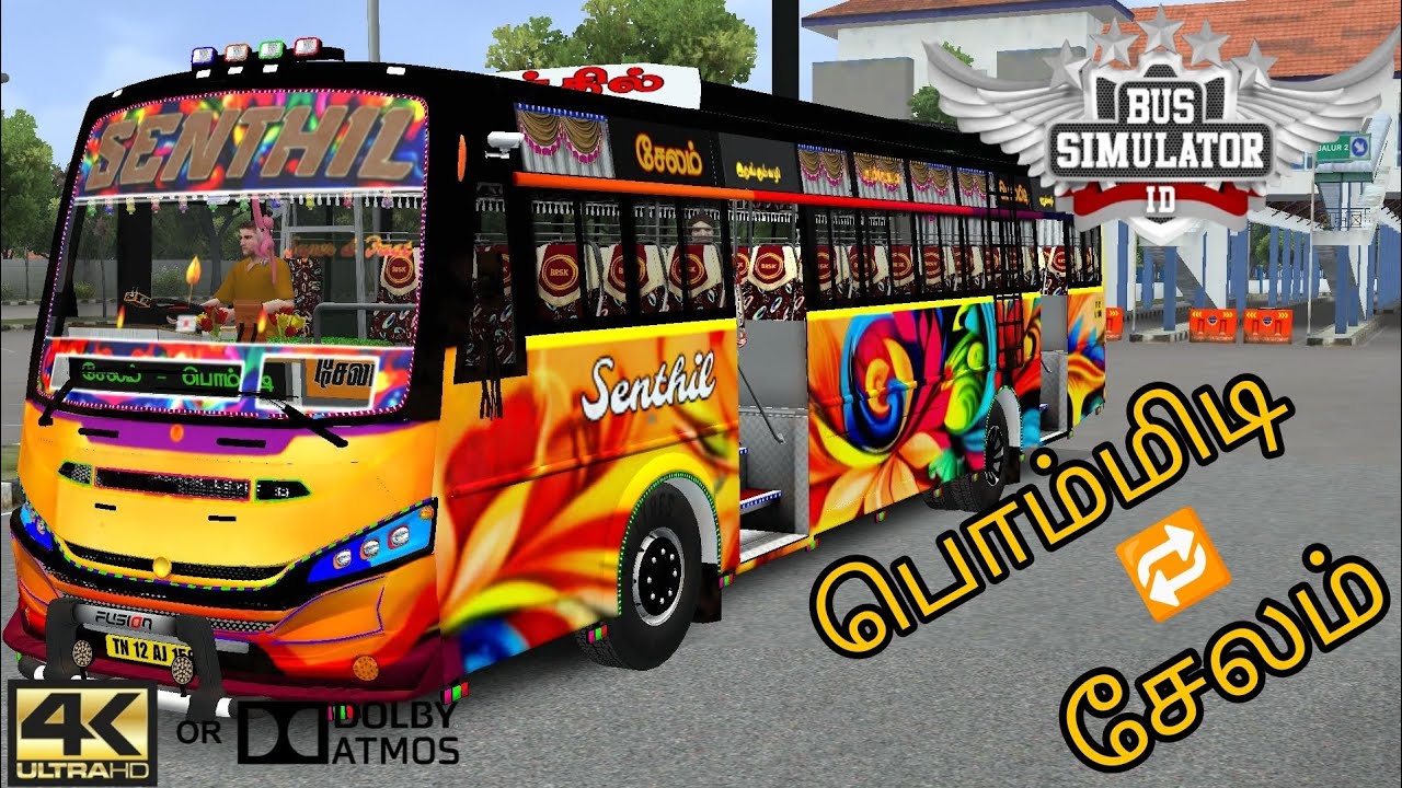 SENTHIL BUS MOD DRIVE | TN 12 AJ 1585 | Bommidi to Salem | Realistic Indian Bus Journey | BUSSID !