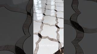 Quiet Elegance in Every Curve ✨ Luxury Marble Mosaic