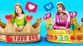Rich Unpopular Princess vs Broke Popular Princess