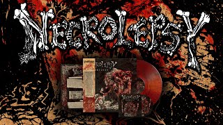 NECROLEPSY - Necrology | LP+CD
Diehard edition: https://www.scareystore.com/product_info.php?products_id=32948
Black edition: https://www.scareystore.com/product_info.php?products_id=32947
Out there in the remote lands of humid Finland, among animal carcasses rotting in the swamps...
..a short-lived project was born that crept among the death-grind plagues and boils of Autopsy and Impetigo
a putrid, rotting creature of abominable deformity.
Necrolepsys short, obscure unlife was a brief burst into the underground that evolved over the course of several cassettes released in limited numbers, all collected on this ultimate release that testifies to their existence on rotten blood drenched vinyl.
LP including:
- Nekrokaaos (reh/demo)
- Deathnoise (demo)
- Rot in piss (demo)
- First ever tracks
Insert with liner notes, scans of the demotapes and band photos.
CD with the same contents + extra rehearsal tracks!
It also features one of the earliest works of Dahmer Art.
Available on black vinyl and diehard rotten pus drenched
swirl vinyl + OBI strip
Out in May 2024 on F.O.A.D. Records
https://www.foadrecords.com/
https://www.scareystore.com/
https://www.instagram.com/foad_records/
https://www.facebook.com/foadrecords/ NECROLEPSY - Necrology | LP+CD