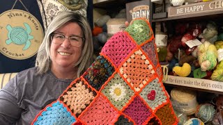 MAKING A GRANNY SQUARE BOGGY BLANKET START TO FINISH #boggycreekblanketbrigade