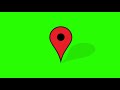 Location pin/icon green screen  effect with sound