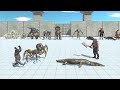 2 VS 2 MUTANT  WITH ALIEN + OLD GORO VS INFERNALS WITH REPTILES - Animal Revolt Battle Simulator