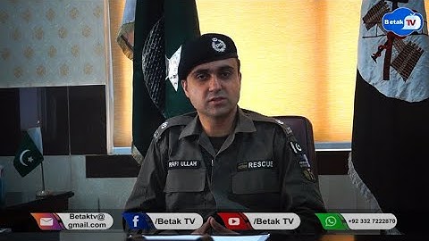 Rescue 1122 district emergency officer Swabi Rafi Ullah marwat exclusive interview 2022
