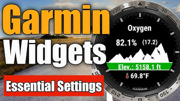 Garmin Widgets MUST HAVE setup