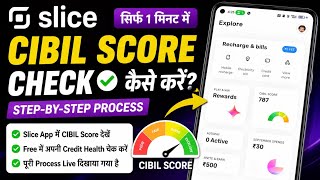 CIBIL Score Check in Slice App | Free Mein Credit Score Kaise Check Kare | Cibil score Kaise Badhaye screenshot 5