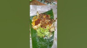 Thumbnail of Makan, Alhamdulillah nasi bungkus daun pisang #nasibungkus #makanan #shorts