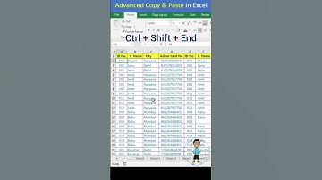 Advanced Copy and Paste in Excel #msexcel #excel #microsoftexcel #exceltips #exceltutorial #shorts