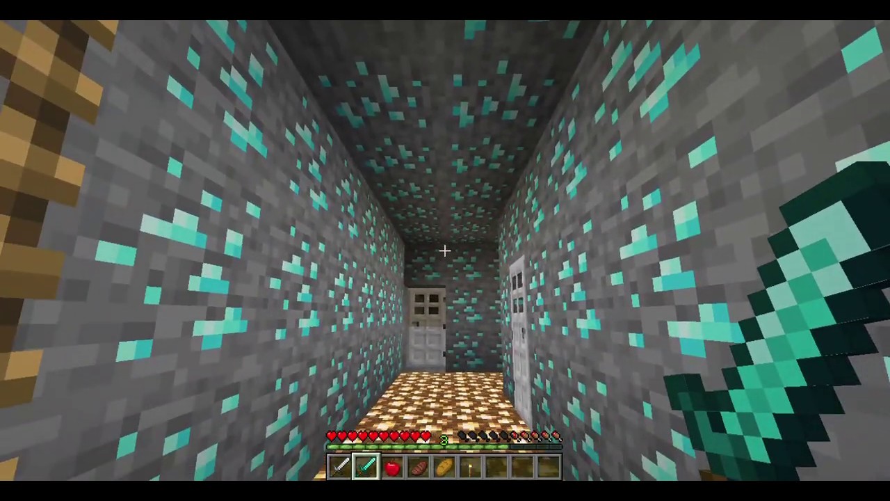 I Found A SECRET CAVE Under The Mountain!!! Minecraft Survival Part.1 ...