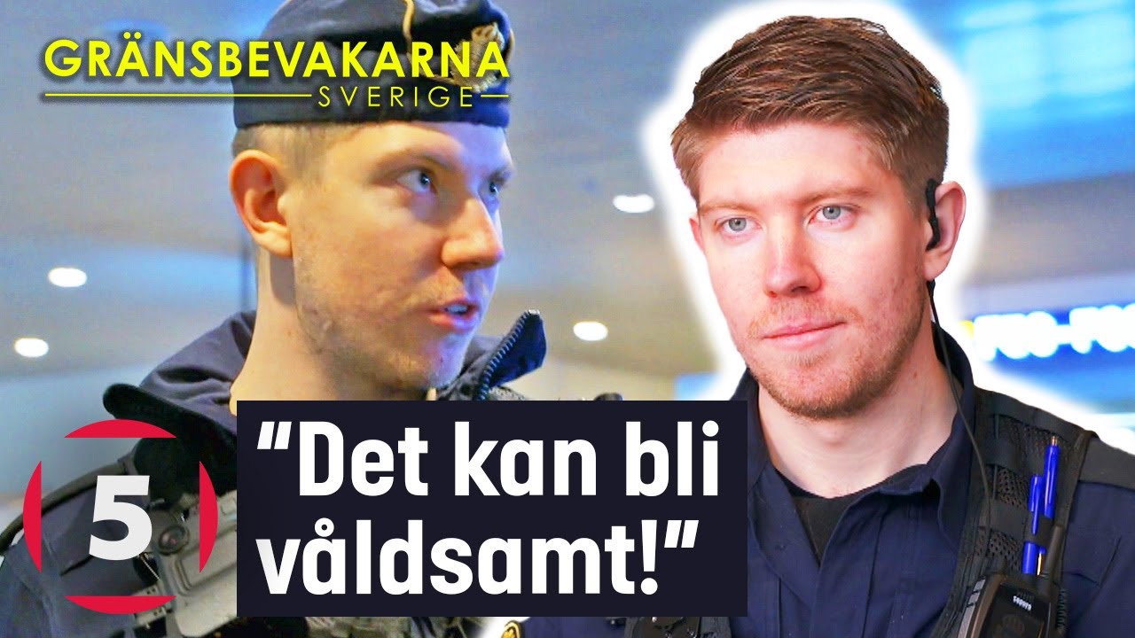 Gränspolisen jagar efter efterlyst man på Arlanda! | Gränsbevakarna Sverige | Kanal 5