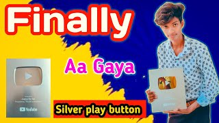 Finally Aa Gaya Hamara Silver Play Button😀 | Silver Play Button Unboxing Jagiya the fun || #youtube