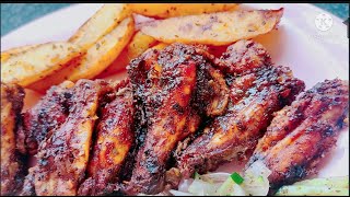 How to make Turkish chicken wings جوانح الدجاج مشوي بالفرن سريع التحضير مع طريقة تحضير اصابع ودجيز
