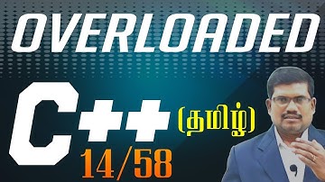 #14 Overloaded Functions || C++ in Tamil