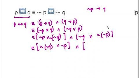 12 - Logical Equivalence Using Biconditional Statements
