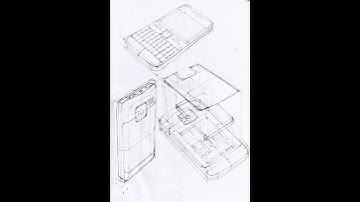 Nokia E5 smartphone sketch & Marker rendering #nokia #Marker #productdesign #rendering #3d