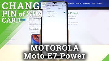 How to Add SIM PIN to SIM Card in MOTOROLA Moto E7 Power – Set Up PIN to SIM Card