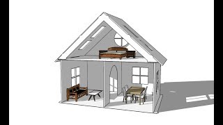 This is tutorial on how to create a doll house design for a laser cutter, Use sketchup and inkscape software because both are free 