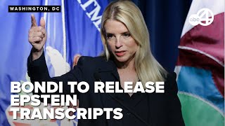 Trump orders Bondi to release Epstein testimony as Republicans join voices calling for transparency