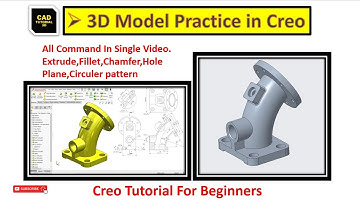 Creo Modeling Exercises Tutorial for Beginners | Creo Practice Exercises - 11