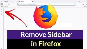 How to Remove Sidebar in Firefox?