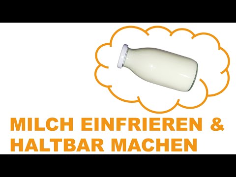 Milch einfrieren & haltbar machen: Die Anleitung