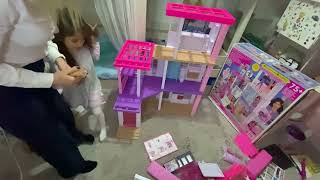 Barbie rüya evi kurulum videosu , set up a barbie dreamhouse