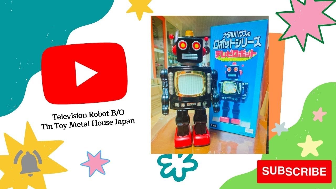 Television Robot Japan Tin Toy Metal House Black Youtube