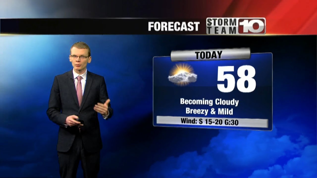 Clouds move in ahead of weekend rain - YouTube