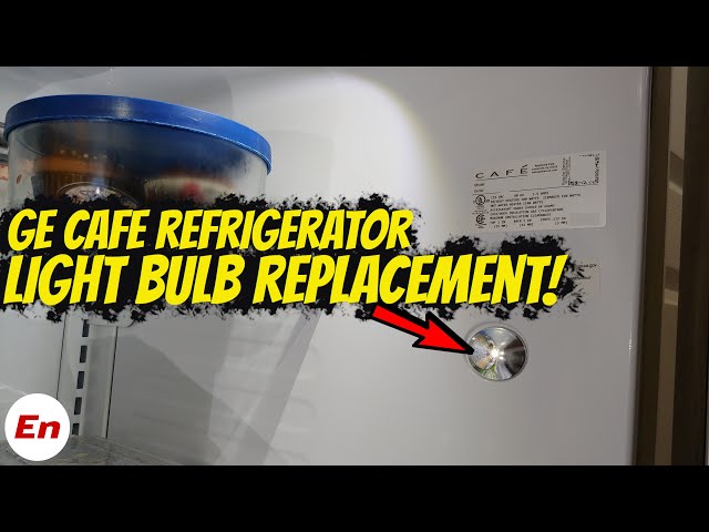 GE Cafe Refrigerator Light Bulb Replacement (Flashing Light Bulb); 2024  Tutorial! 