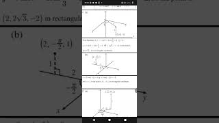 Solved Questions on Conversion of Cylindrical Coordinates to Rectangular Coordinates.