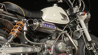 HONDA  モンキー　Z50J    OVERアップマフラー　モンキーマフラー交換　【OVER Racing アップマフラーステンチタン】　オーバーマフラー　3万円台のマフラーの性能は？？