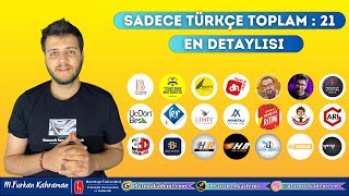 #yks2024 TYT Türkçe En Detaylı Kanal Kaynak Tavsiyesi ! SADECE TÜRKÇEDE TOPLAM 21