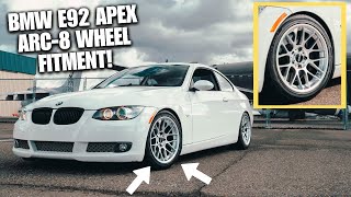 BMW E92 BEST &amp; MOST AGGRESSIVE APEX WHEELS! (17 INCH)