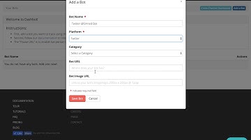 Dashbot Analytics for your Twitter Bot, in a few clicks