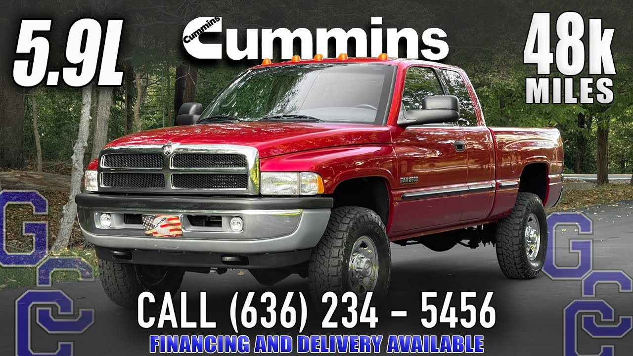 5 9 cummins for sale 1998 dodge ram 2500 4x4 diesel with only 48k