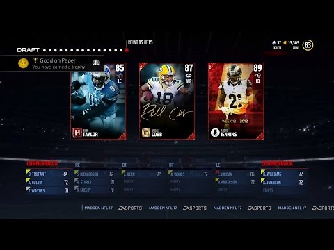 Madden NFL 17 ~ Good on Paper Trophy / Achievement Guide